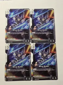 Gundam Card Game Phantom Aria Silver Bullet GD04-068 Rare Play Set NM - Image 1