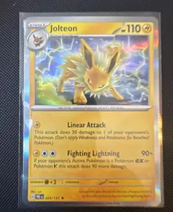 Jolteon 029/131 Holo NM Pokemon Card Prismatic Evolutions - Image 1