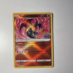 Pokemon TCG Radiant Charizard 011/078 Pokemon GO Radiant Rare Holo Card 160HP - Image 2