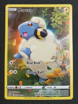 Pokemon TCG Mareep Crown Zenith Galarian Gallery Holo Rare Card GG34/GG70 - Image 1
