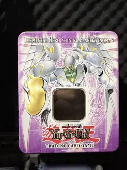 Yu-Gi-Oh Elemental Hero Shining Flare Wingman Collectible Tin EMPTY NO CARDS - Image 1