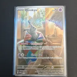 Pokemon TCG Mimikyu Scarlet & Violet Promo Card 075 Near Mint Condition NM/MT - Image 1