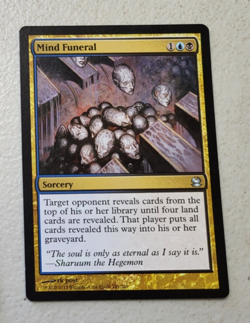 MTG magic cards 1x Mind Funeral Modern Masters English LP Free Shipping - Image 1