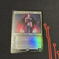 MTG Magic The Gathering Liliana Of The Dark Realms Foil Promo Planeswalker - Image 1
