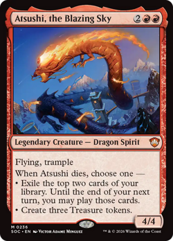 Atsushi, the Blazing Sky - 236 - SOC - Near Mint - MTG - Image 1