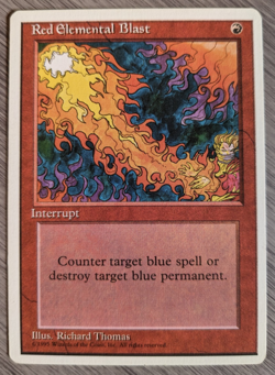 MTG Red Elemental Blast 4th Edition MP - Image 1
