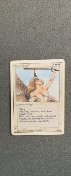 Magic: the Gathering MTG Serra Angel 3rd Edition Revised 1994 Moderately Played! - Image 1