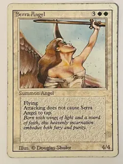 Serra Angel Revised Edition Non-Foil MTG HP - Image 1