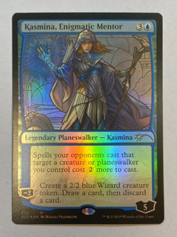 MTG - Secret Lair: Stained Glass Planeswalkers - Kasmina, Enigmatic Mentor #507 - Image 1