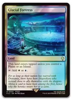 Glacial Fortress (Surge Foil) #400 (NM) Final Fantasy FIC Magic MTG - Image 1