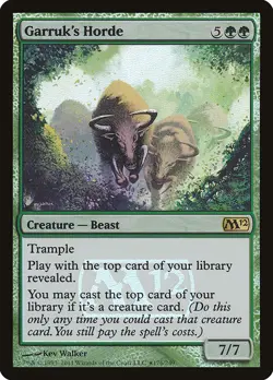 1x Garruk's Horde (FOIL PROMO) - LP - See Pic for Set - SPARROW MAGIC - Image 1