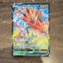 Pokemon Company Galarian Zapdos V TG19/TG30 Swsh10 Astral Radiance Holo V - Image 1