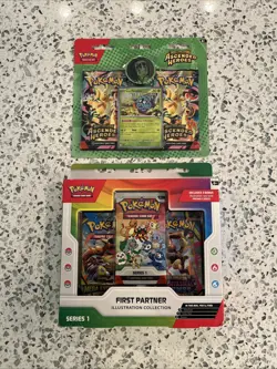 Pokemon First Partner Illustration Collection Series 1 & Ascended Heroes 2 Pack - Image 1