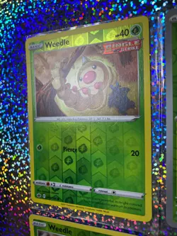 Pokemon Reverse Holo Weedle: Vivid Voltage 001/185; 002/073; 001/198; 013/165 - Image 4