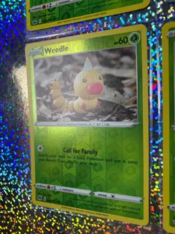Pokemon Reverse Holo Weedle: Vivid Voltage 001/185; 002/073; 001/198; 013/165 - Image 5