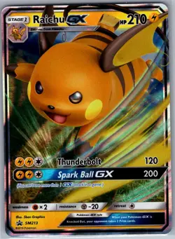 Raichu GX SM213 SM Promos - Pokemon Card - NM - Image 1