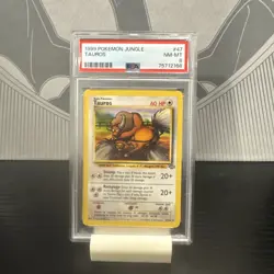 1999 Pokemon Jungle Tauros #47/64 PSA 9 MINT - Image 1