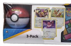 Pokemon 2021 Eevee Costco 3-Pack Collector Chest + Great Ball + Ultra Ball Tins - Image 3