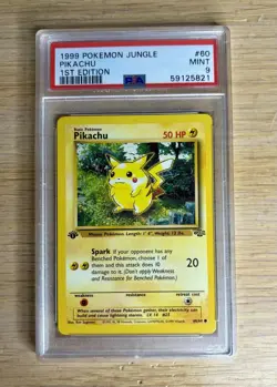 1999 Pokemon Jungle 1st Edition Pikachu PSA 9 - Image 1
