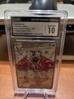 Charizard Ex (2024) Pokemon Black Star Promo Paldean Fates #074 CGC 10 Gem Mint - Image 1