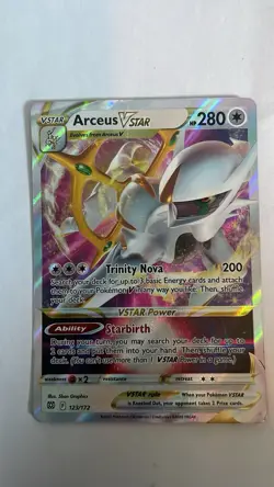 Arceus VSTAR 123/172 SWSH09-Brilliant Stars Holo Ultra Rare 280HP Eng - Image 1
