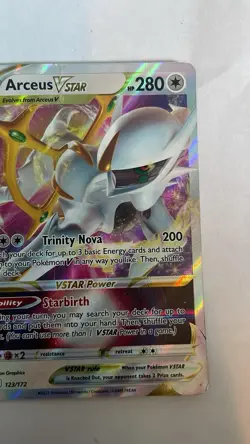 Arceus VSTAR 123/172 SWSH09-Brilliant Stars Holo Ultra Rare 280HP Eng - Image 3