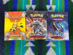 Pokemon Trading Card Game Trainer Kit Lot 3 Sun & Moon Pikachu Libre - Image 1