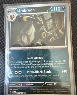 Umbreon 059/131 Reverse Holo NM Pokemon Card Prismatic Evolutions - Image 1