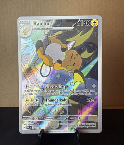 Pokemon TCG Raichu 211/193 Paldea Evolved Illustration Rare NM - Image 1