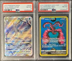 PSA 8 GLACEON VSTAR GG40 GALARIAN MOLTRES SWSH284 CROWN ZENITH POKEMON - Image 1