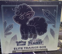 Pokemon Sword & Shield Silver Tempest Elite Trainer Box Booster Alolan Vulpix - Image 1