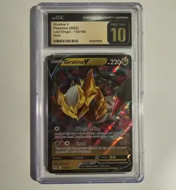 CGC Pristine 10 Giratina V 130/196 Lost Origin 2022 Holo Ultra Rare ENG - Image 1