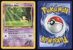 Sabrina's Abra 94/132 Unlimited Common Gym Challenge Pokemon English LP - Image 3