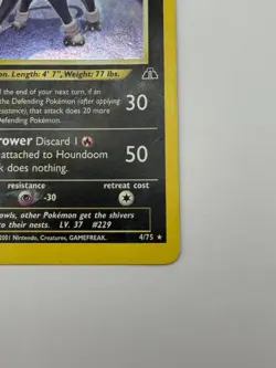 Pokemon TCG Houndoom Holo 4/75 Neo Discovery Shin-ichi Yoshida - Image 5