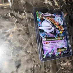 POKEMON M Mewtwo EX 63/162 Full Art Ultra Rare BREAKthrough TCG Card Descriptio - Image 2