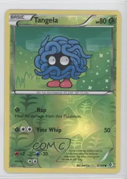 Tangela Reverse Foil Pokemon Black & White Boundaries Crossed #5 - Image 1