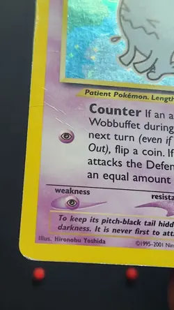 Wobbuffet 16/75 Pokemon Neo Discovery Holo 2001 - MP - Image 4