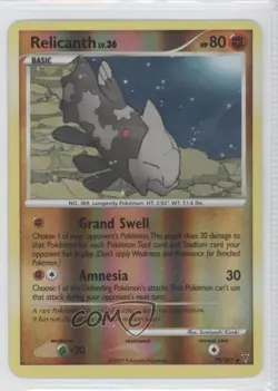 Relicanth Reverse Foil Pokemon Platinum Supreme Victors #79 2009 - Image 1