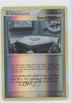 Speed Stadium Reverse Foil Pokemon Diamond & Pearl Base Set #114 2007 - Image 1