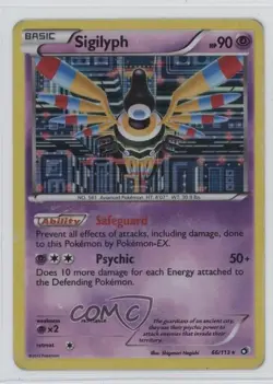 Sigilyph Holo Pokemon Black & White Legendary Treasures #66 - Image 1