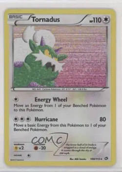 Tornadus Holo Pokemon Black & White Legendary Treasures #108 - Image 1