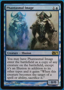 Phantasmal Image FOIL Magic 2012 / M12 NM Blue Rare CARD (495920) ABUGames - Image 1