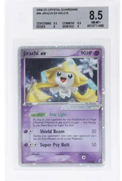 *POP 10* RARE 2006 EX Crystal Guardians Jirachi EX Holo Pokemon Mint PSA BGS - Image 1