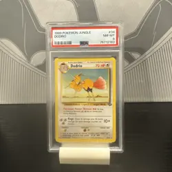 1999 POKEMON JUNGLE #34 DODRIO PSA 8 - Image 1