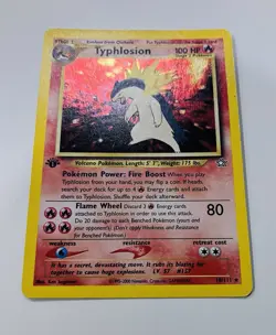 Typhlosion Pokemon Neo Genesis 1st Edition 18/111 Holo LP - Image 1