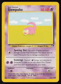 Slowpoke 93/110 Common Legendary Collection Pokemon Heavily Played - Image 1