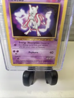 1999 Pokemon Movie Mewtwo Black Star Promo 3 Mewtwo Strikes Back CGC 10 Scratch - Image 5