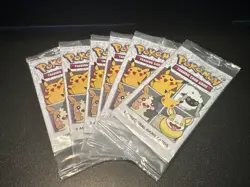Lot of 6 Pokemon 25th Anniversary General Mills Cereal Promo 3-Card Packs SEALED - Image 1