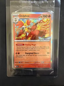 POKEMON UNGRADED CHAOS RISING [STAFF] HOLO PACK MEGA EVOLUTION PROMO SEALED - Image 2