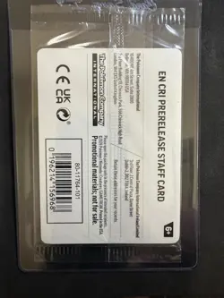 POKEMON UNGRADED CHAOS RISING [STAFF] HOLO PACK MEGA EVOLUTION PROMO SEALED - Image 3